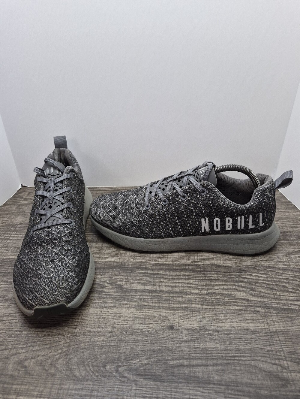 NoBull Project Matryx Trail Runner Shoes Grey Teal Mens Size 8.5 Wms 10